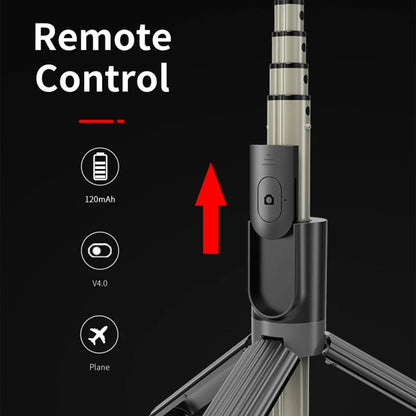 Selfie Stick Bluetooth Techsuit L07, Universale, Nero