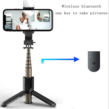 Selfie Stick Bluetooth Techsuit L11s, Universal, Schwarz