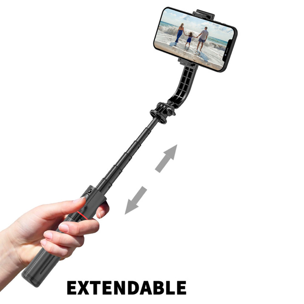 Selfie Stick Bluetooth Techsuit L12, Universale, Nero