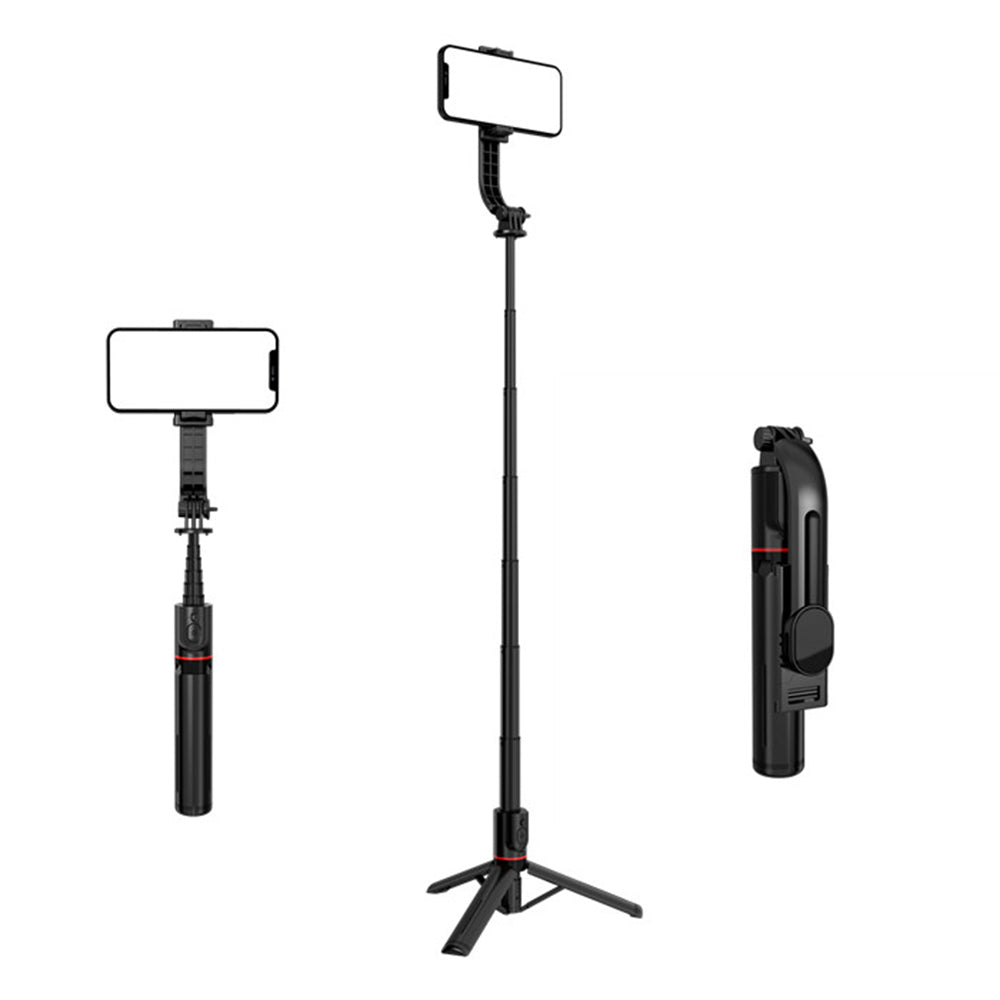 Selfie Stick Bluetooth Techsuit L12, Universale, Nero
