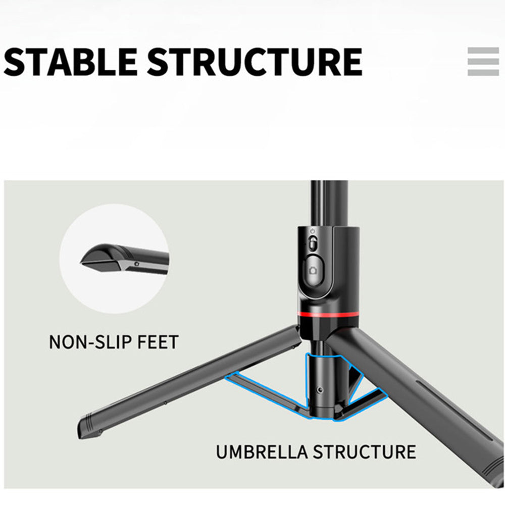 Selfie Stick Bluetooth Techsuit L12, Universale, Nero