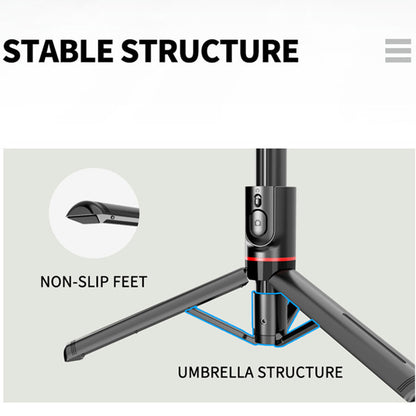 Selfie Stick Bluetooth Techsuit L12, Universale, Nero