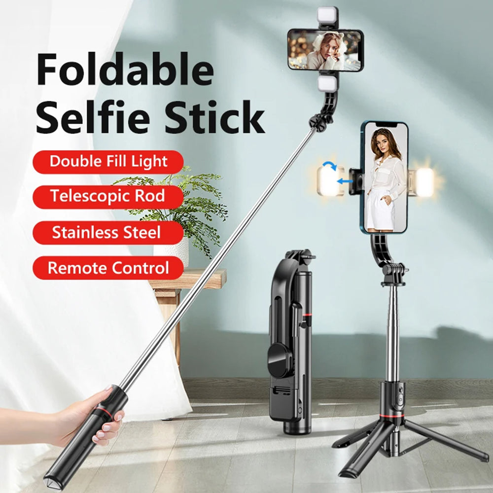Selfie Stick Bluetooth Techsuit L13d, Universel, Noir