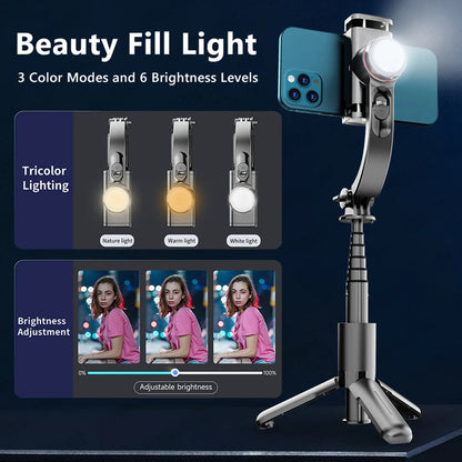 Selfie Stick Bluetooth Techsuit L18sMini, Universal, Schwarz