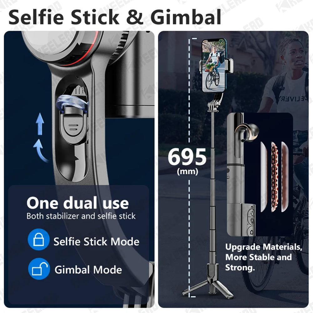 Selfie Stick Bluetooth Techsuit L18sMini, Universal, Schwarz