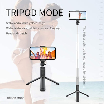 Selfie Stick Bluetooth Techsuit Q01, Universal, Weiß