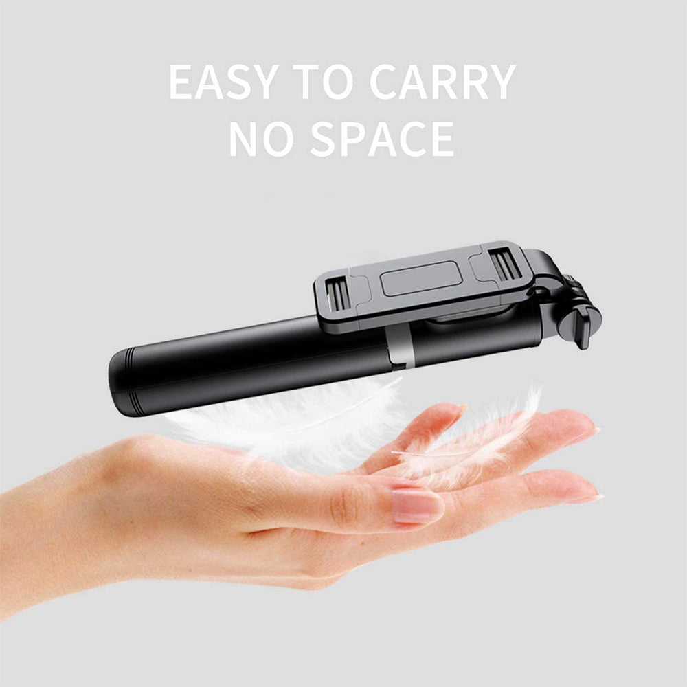 Selfie Stick Bluetooth Techsuit Q01, Universale, Nero