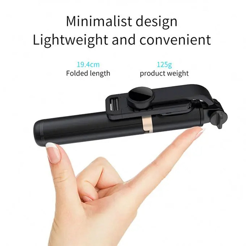 Selfie Stick Bluetooth Techsuit Q03, Universale, Nero