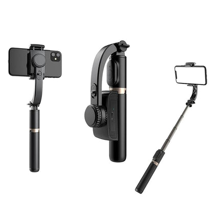 Selfie Stick Bluetooth Techsuit Q08, Universal, Schwarz