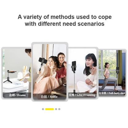 Selfie Stick Bluetooth Techsuit Q11s, Universal, Schwarz