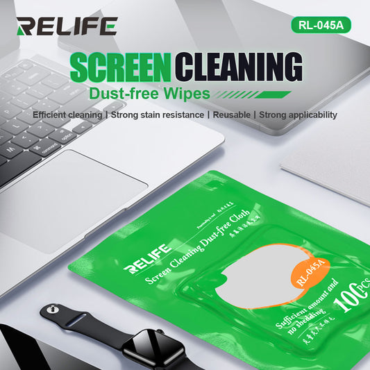 Lingettes de nettoyage sèches Relife RL-045A, lot de 100 pièces