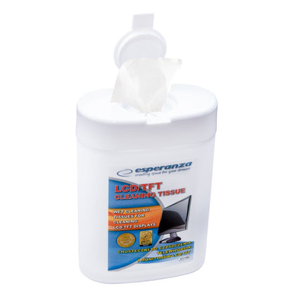 Lingettes Humides de Nettoyage Esperanza ES106, Lot de 100 pièces