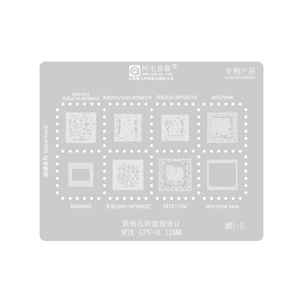 Rete BGA Amaoe per CPU MTK MU1-5
