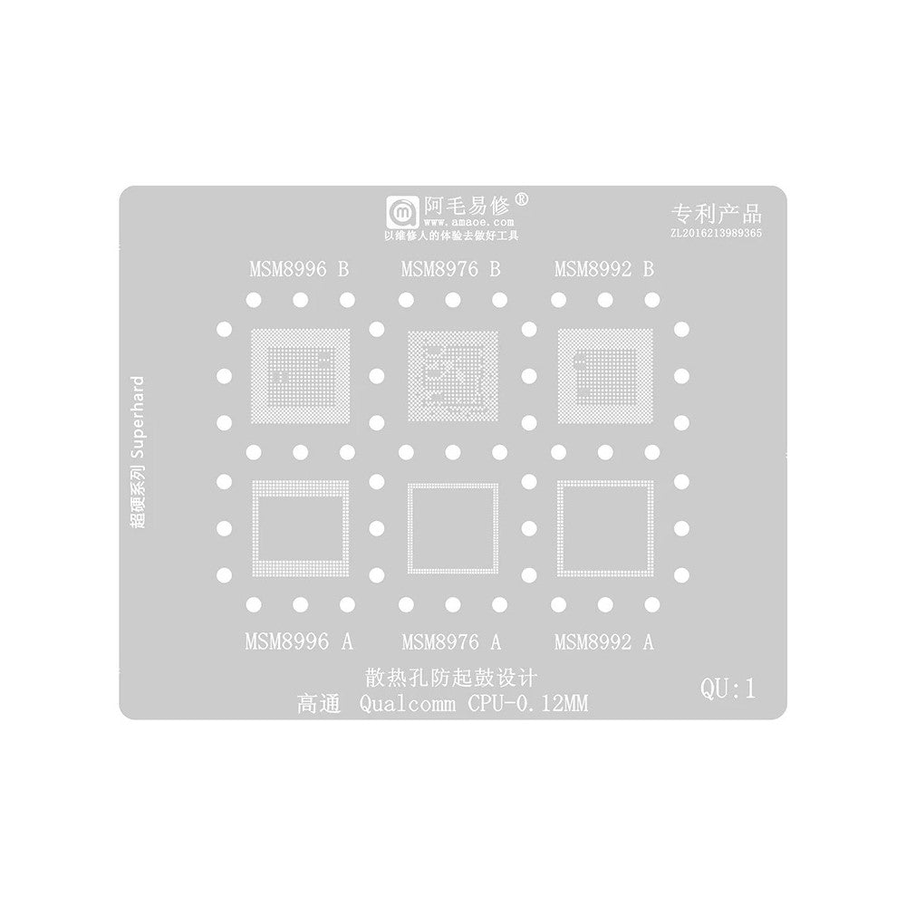Rete BGA Amaoe per CPU Qualcomm Serie QU1-8