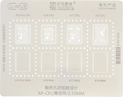Rete BGA Amaoe U-APU9 per Apple iPhone 15 Pro Max
