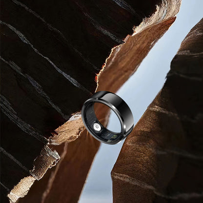 Smart Ring Techsuit R6, Größe 8, Schwarz