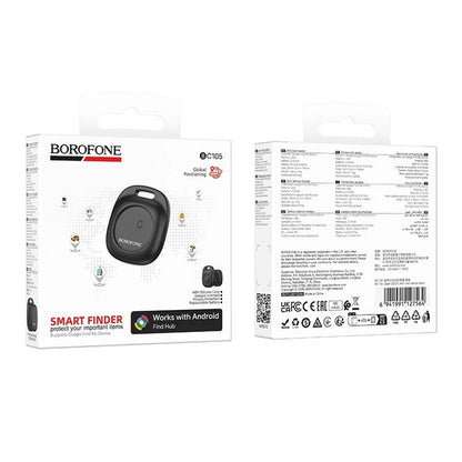 Borofone SmartTag BC105 pour la série Android, Noir