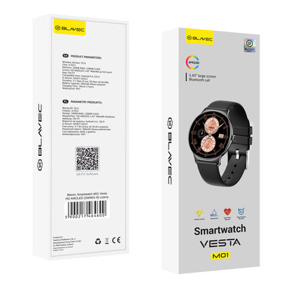 Smartwatch Blavec M01 Vesta Call, Nero