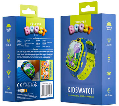 Smartwatch Forever Kids Boost KW-530 Call, Blu