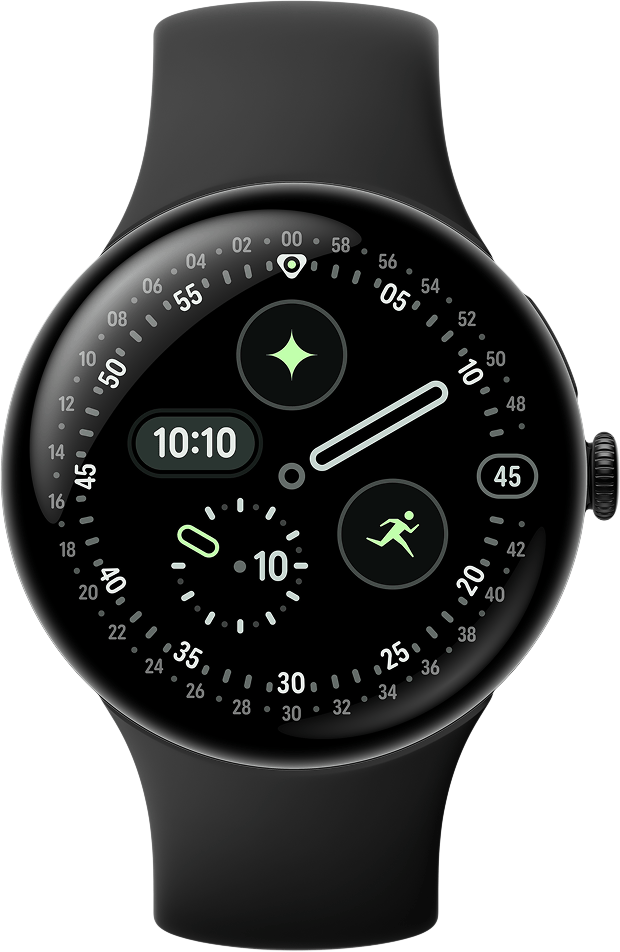 Montre connectée Google Pixel Watch 4, 45mm, Wi-Fi, Noir GA09962-EU