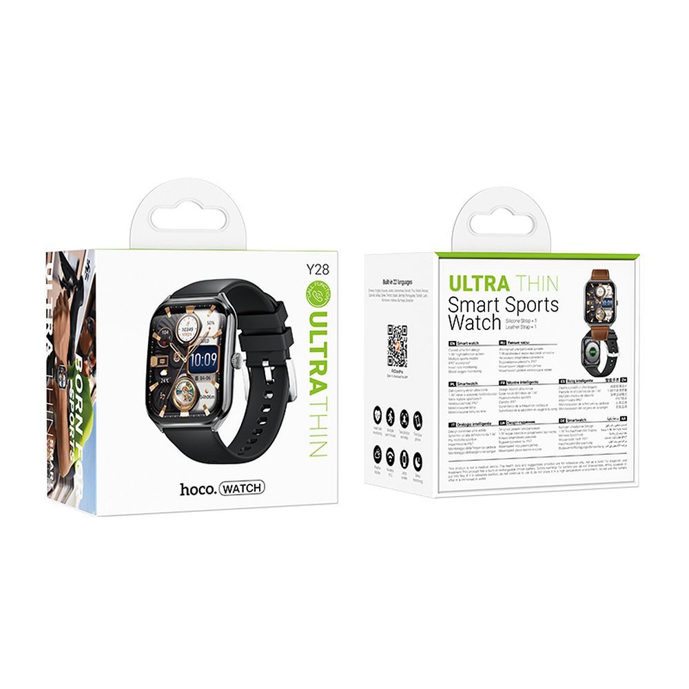 Smartwatch HOCO Y28 Call, Nero