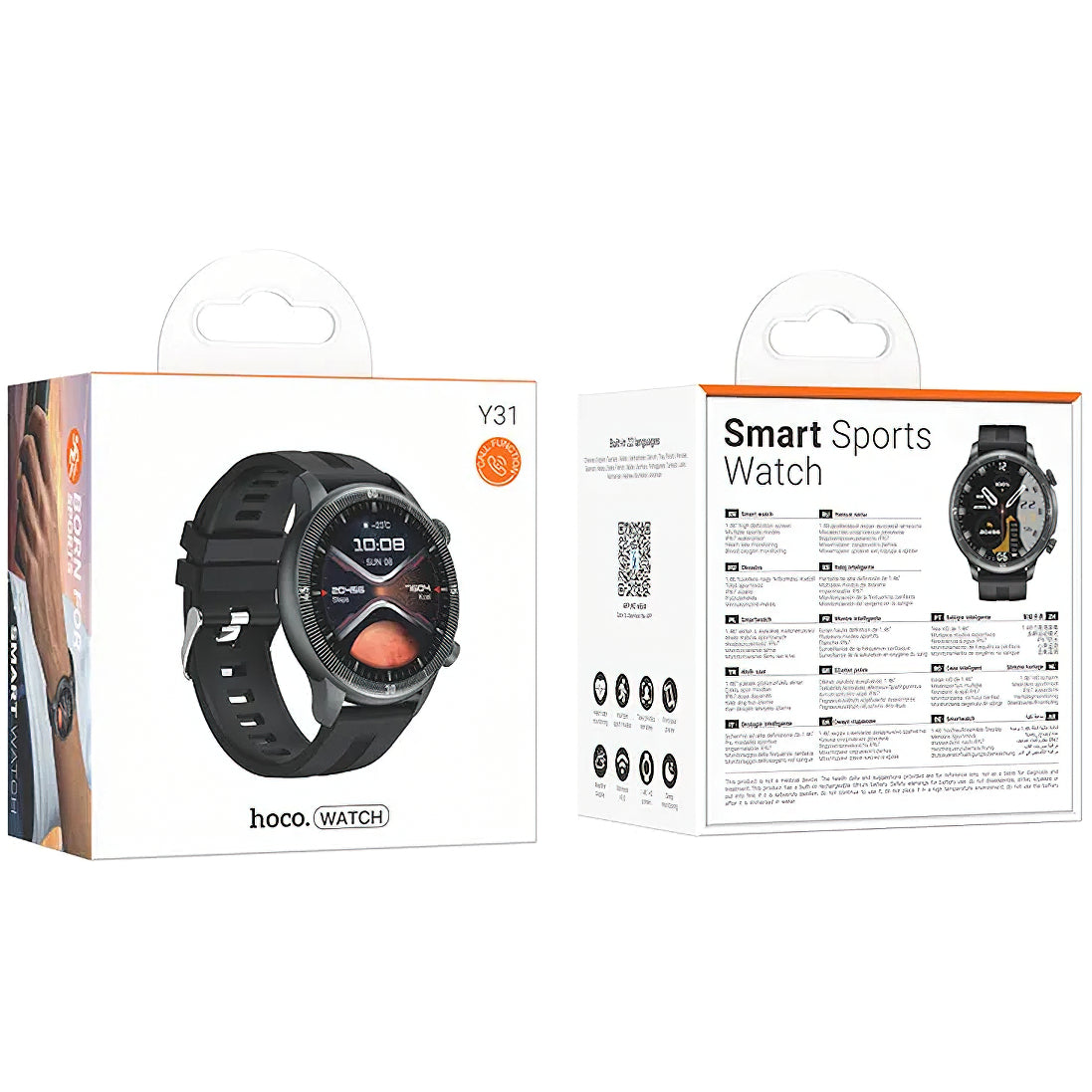 Smartwatch HOCO Y31 Call, Nero