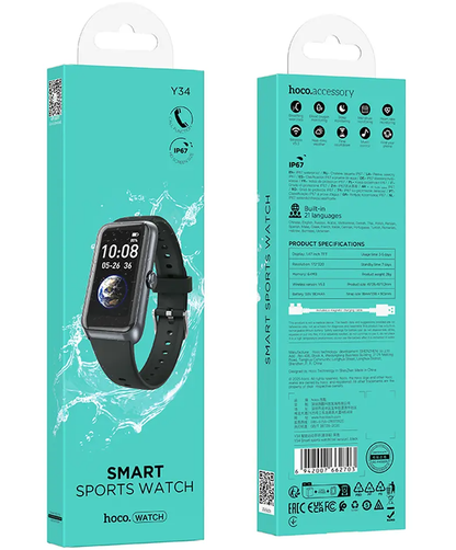 Montre connectée HOCO Y34 Call, Noir