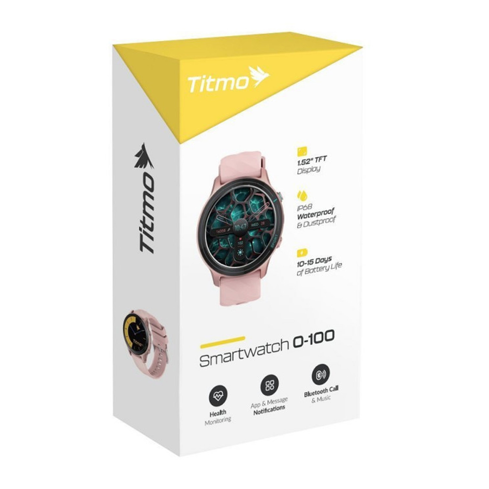 Smartwatch Titmo O-100 Call, Rosa