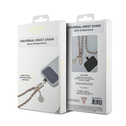 Cordino per Telefono Guess Saffiano 4G Charm, Nero