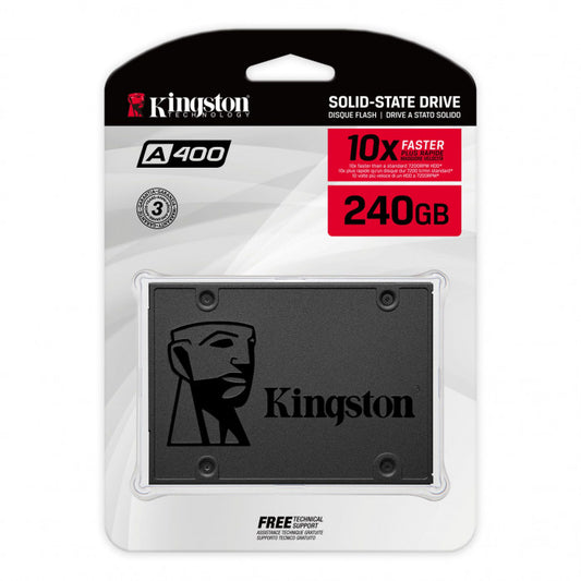Solid State Drive (SSD) Kingston A400, 240GB, 2.5 pollici, SATA III SA400S37/240G