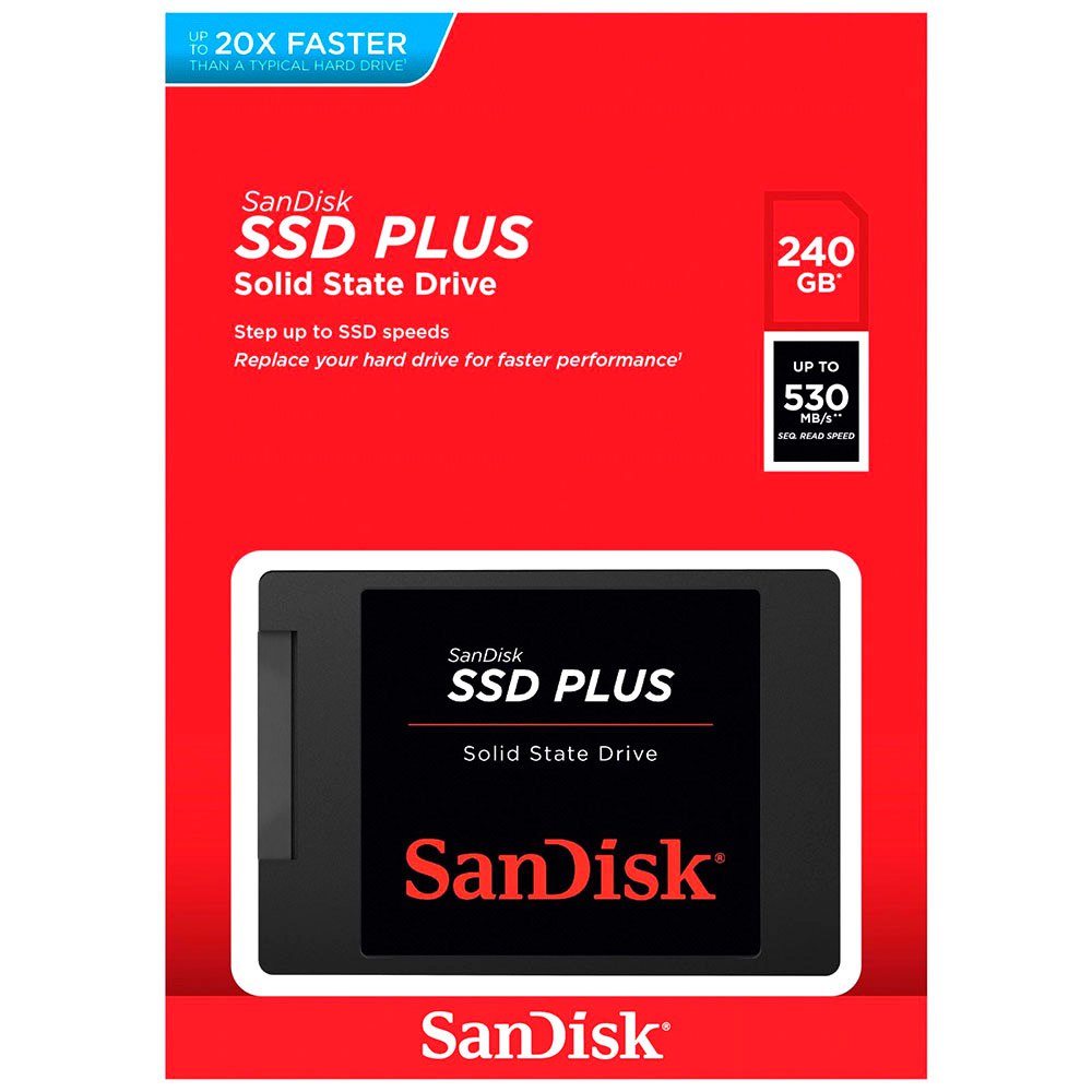 Solid State Drive (SSD) SanDisk Plus, 240GB, 2.5 pollici, SATA III SDSSDA-240G-G26