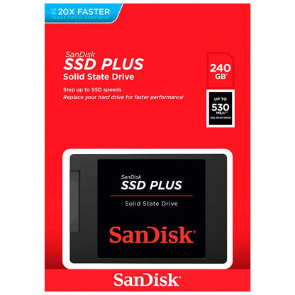 Solid State Drive (SSD) SanDisk Plus, 240GB, 2.5 pollici, SATA III SDSSDA-240G-G26