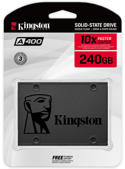Solid State Drive (SSD) Kingston A400, 240GB, 2.5 pollici, SATA III SA400S37/240G