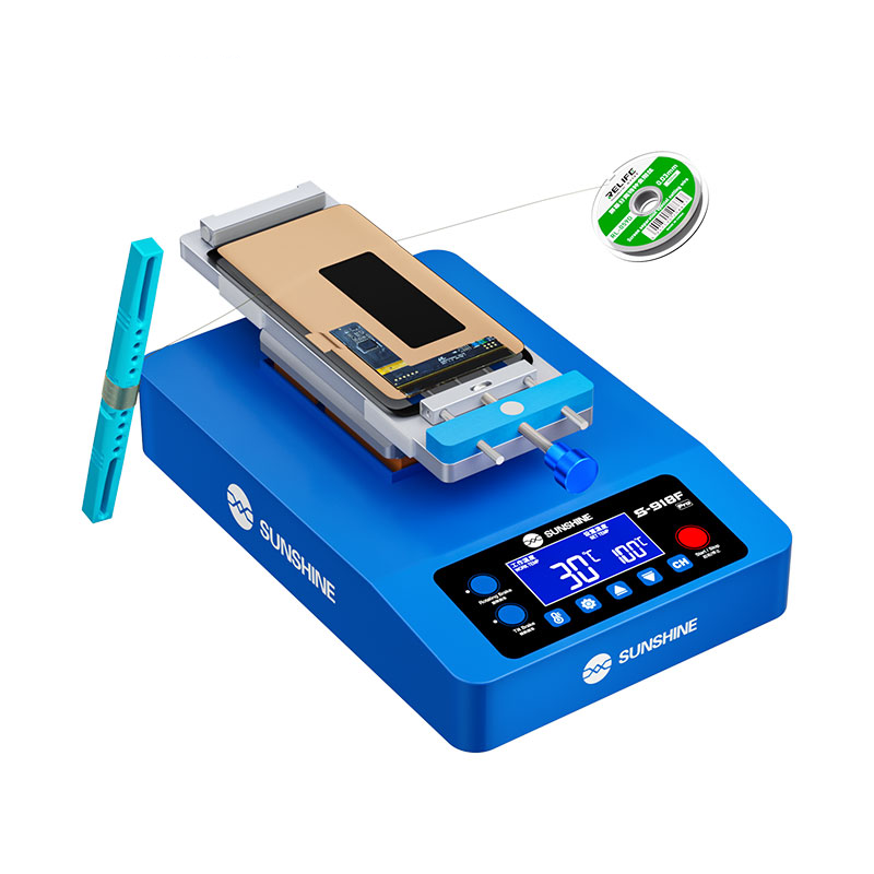 Touchscreen-Display-Trennstation Sunshine S-918F Pro, Blau