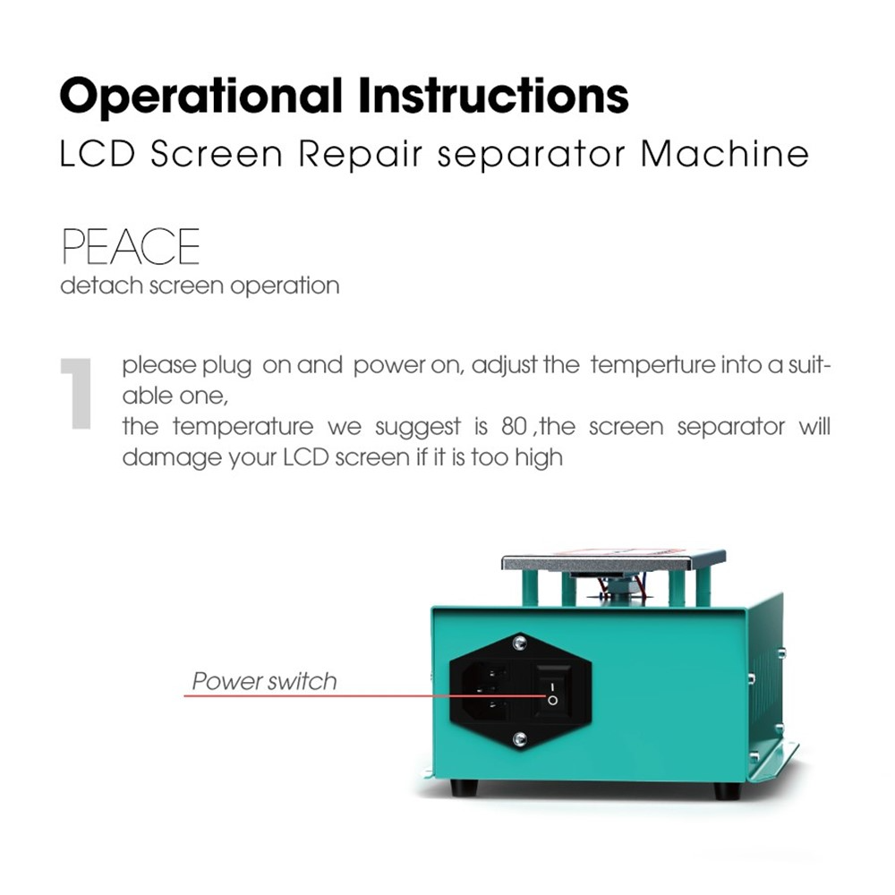 Touchscreen-Display-Trennstation RF4 Peace