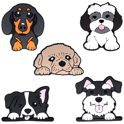 Sticker 3D OEM Chien pour Coque de Téléphone / Tablette, Set de 5 pièces, Multicolore