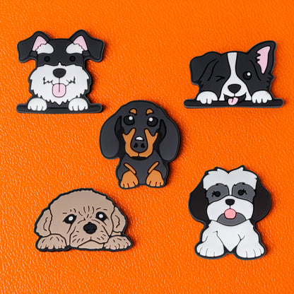 Sticker 3D OEM Chien pour Coque de Téléphone / Tablette, Set de 5 pièces, Multicolore