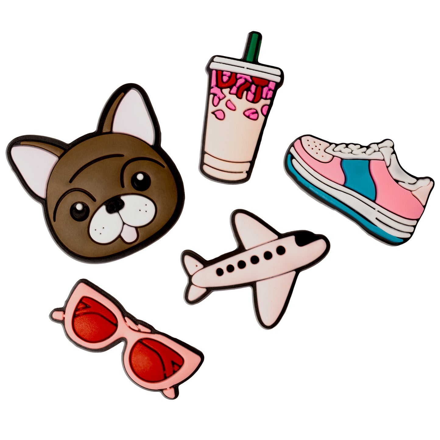 Sticker 3D OEM Lifestyle per Custodia Telefono / Tablet, Set da 5 pezzi, Rosa