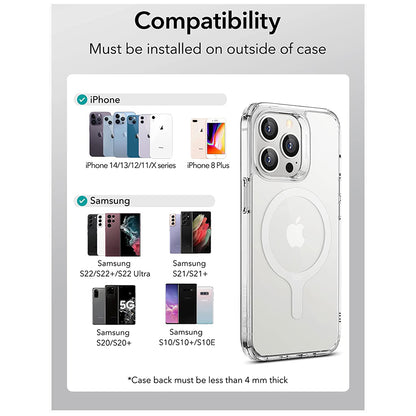 Metallischer ESR HaloLock Sticker, Set mit 2 Stück, Weiß