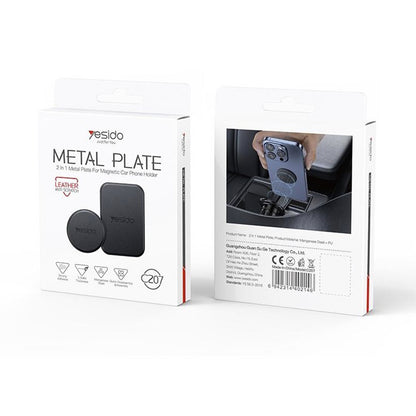 Autocollant Métallique Yesido C207 2en1, Noir