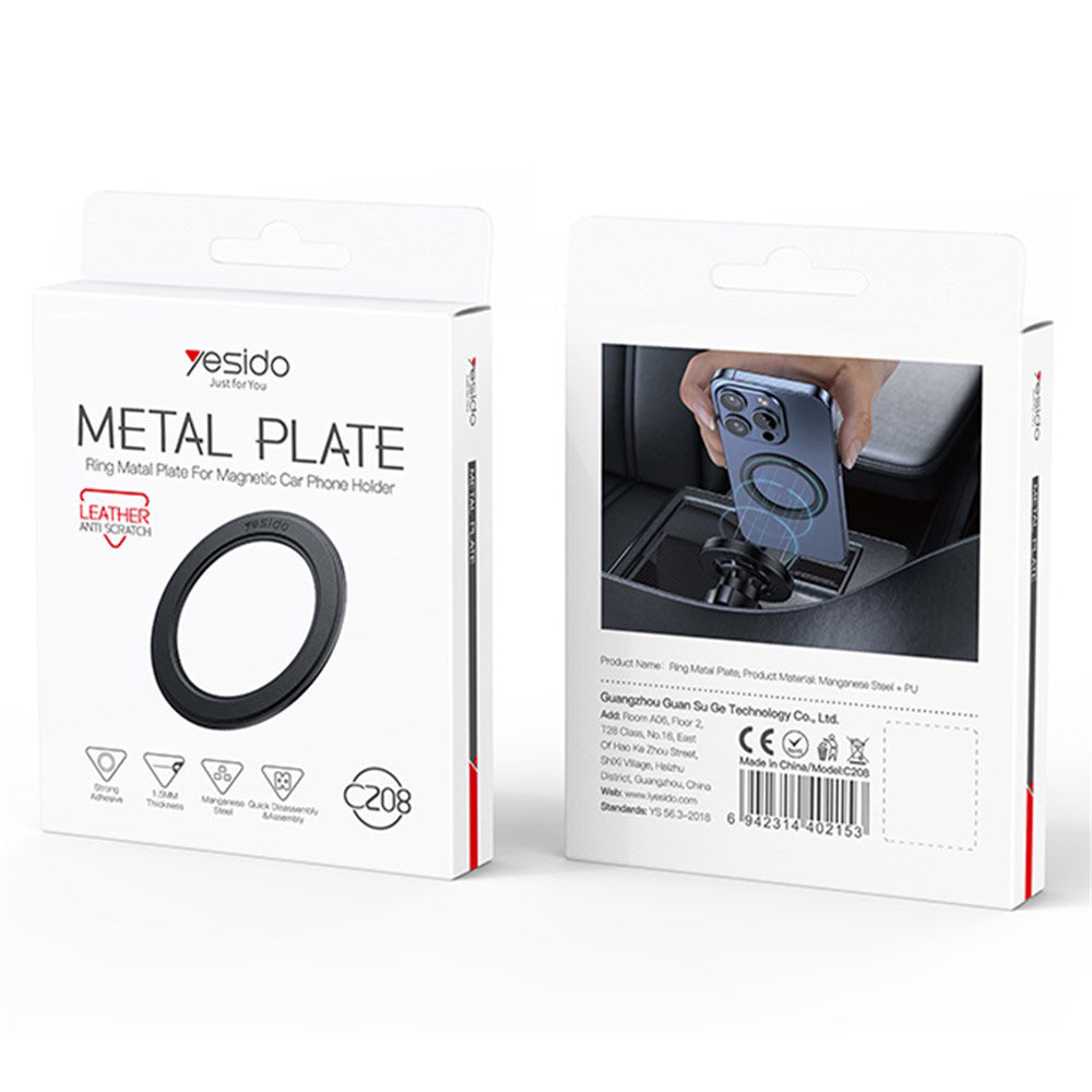 Autocollant Métallique Yesido C208, Noir