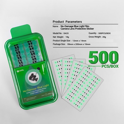 Adesivo Protettivo per Fotocamera 2UUL DA33, Set da 500 pezzi