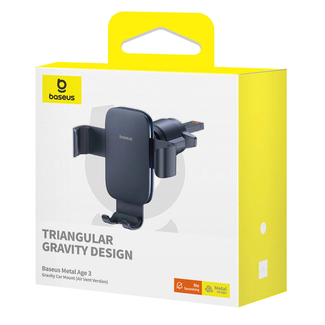 Support Auto Baseus Metal Age 3, 4.7 pouces - 7.2 pouces, Noir BS-CM028