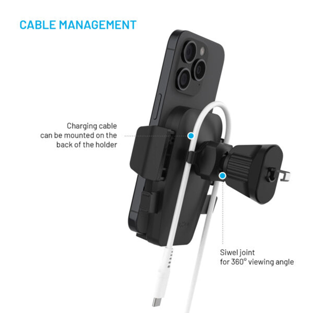 Support Auto Fixed Iconiq Lock, Universel, Noir