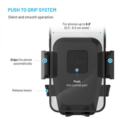 Support Auto Fixed Iconiq Vent, Universel, Noir