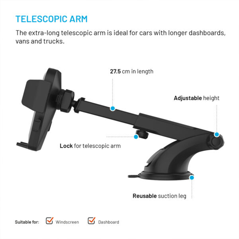 Autohalterung Fixed Iconiq XXL, Universal, Schwarz