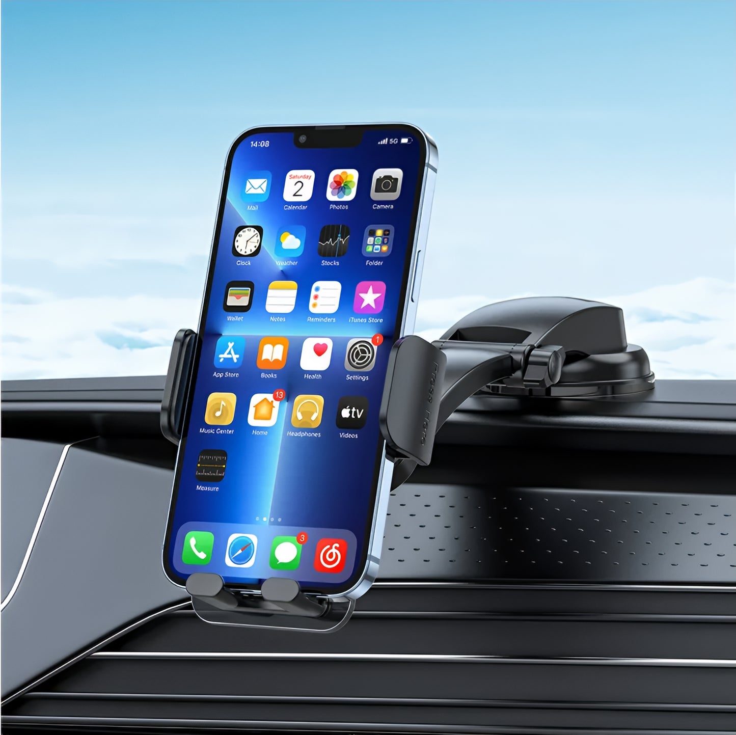 Supporto Auto HOCO CA118, 4.5inch - 7inch, Nero