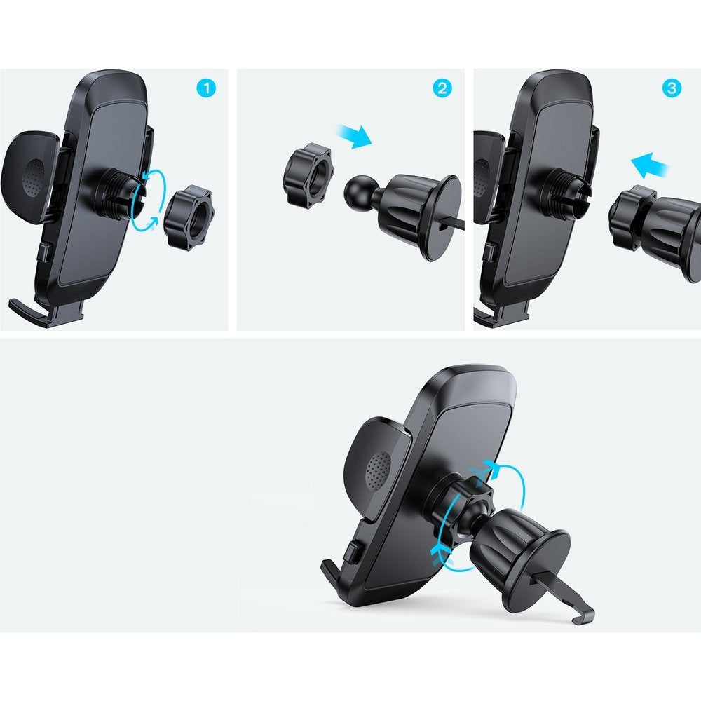 Support Auto Joyroom JR-ZS259 Vent, 4,7 pouces - 6,9 pouces, Noir