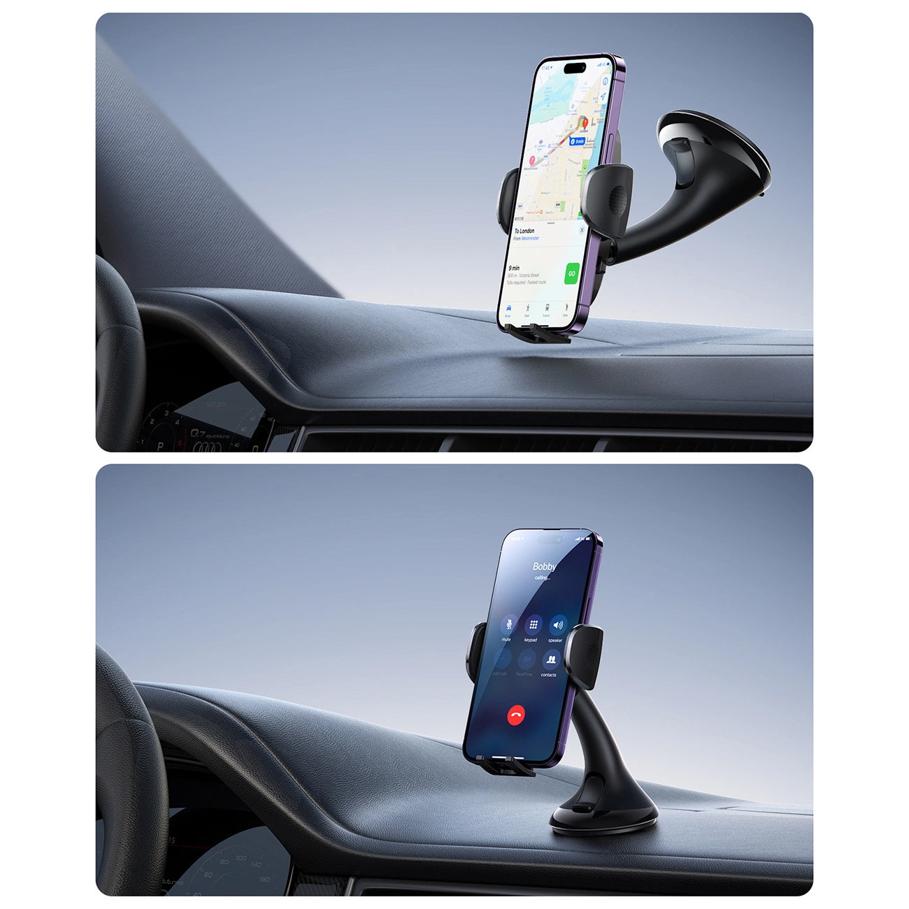 Support Auto Joyroom JR-ZS259 2en1, 4.7 pouces - 6.7 pouces, Noir