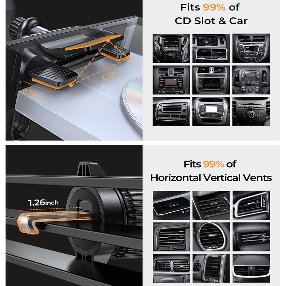 Supporto Auto Lisen 2in1, 4.7inch - 7.2inch, Nero YL0222040016